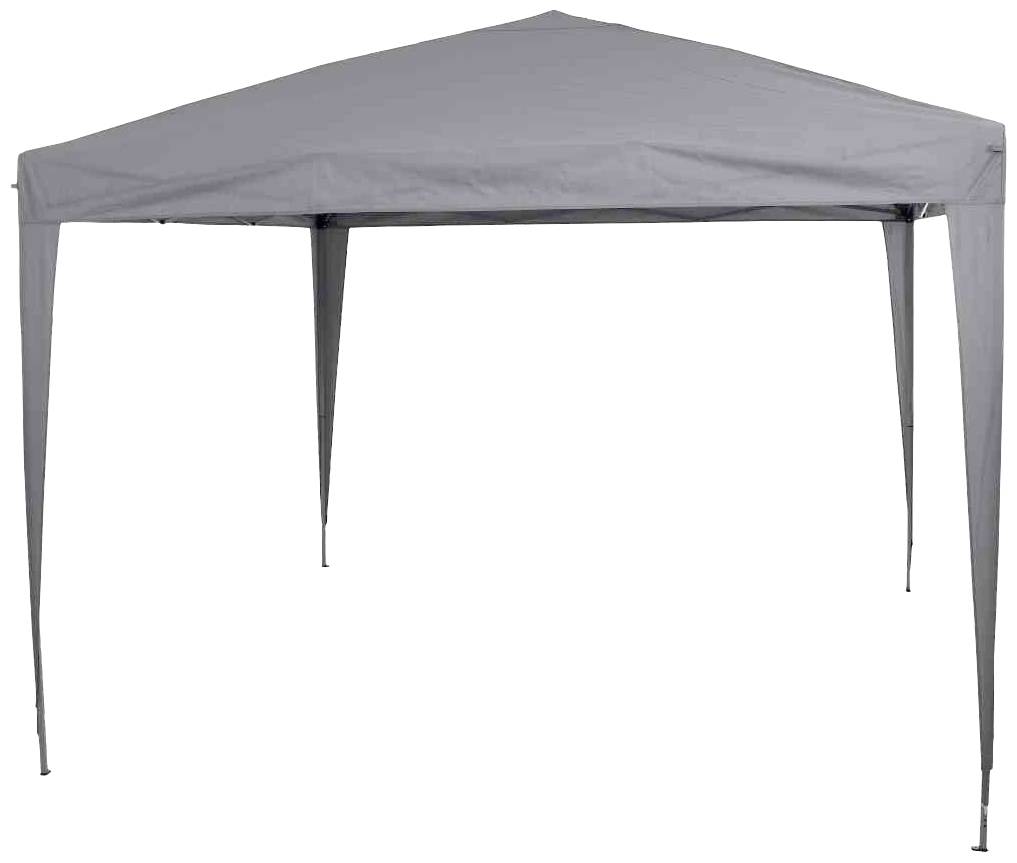 Siena Garden L30545 Pavillon Starter quadratisch 300cm Farbe: grau
