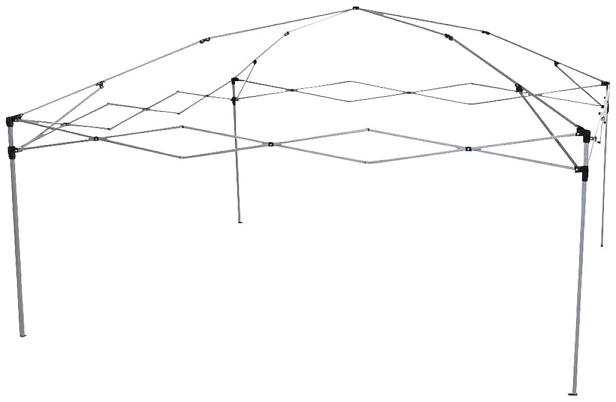 Siena Garden L30545 Pavillon Starter quadratisch 300cm Farbe: grau