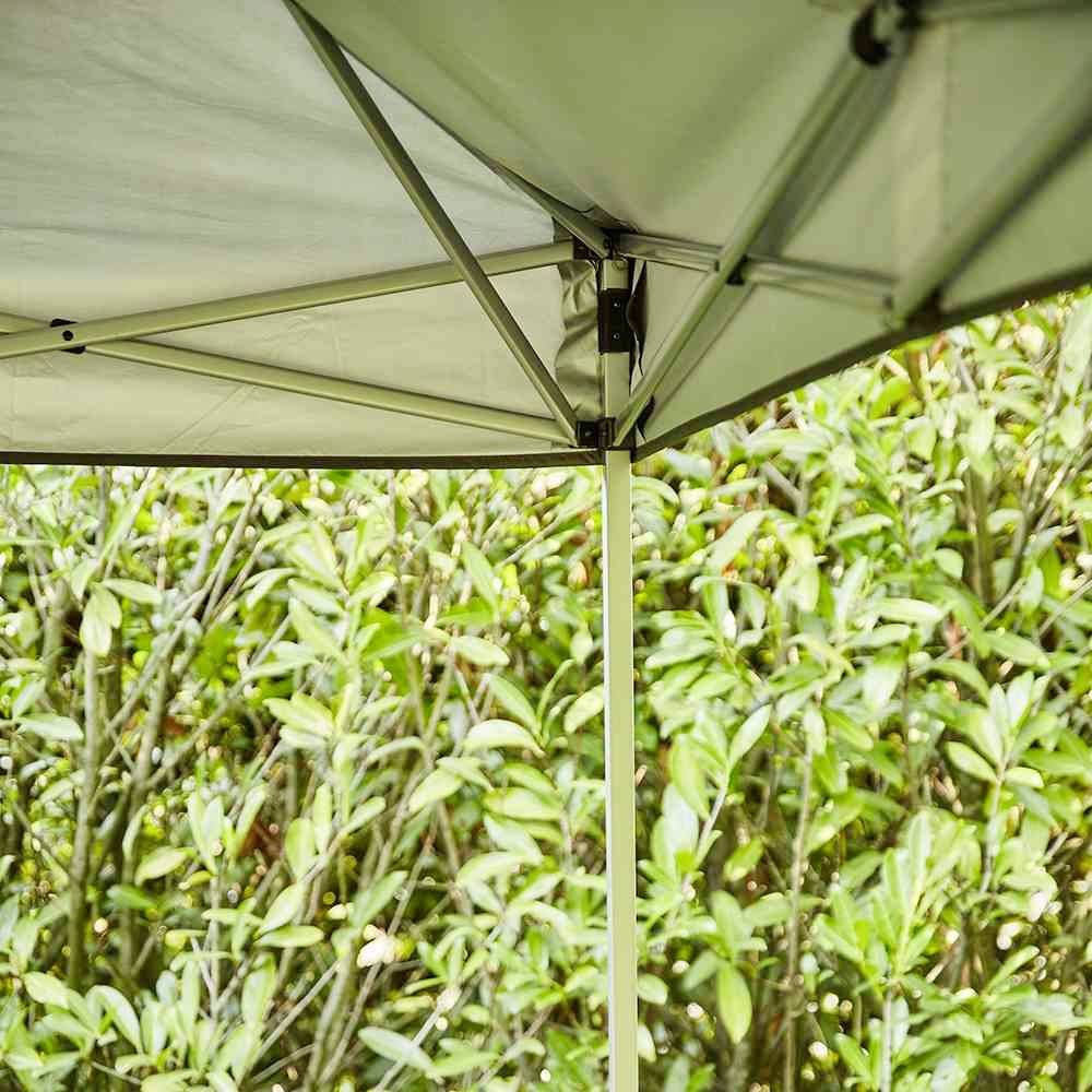 Siena Garden L45491 EasyUp Faltpavillon 300x300 cm Gestell aus Stahl silber, Bezug aus Polyester Oxfordgewebe, 150D in anthrazit