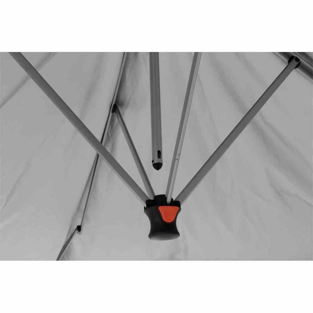 Siena Garden L45491 EasyUp Faltpavillon 300x300 cm Gestell aus Stahl silber, Bezug aus Polyester Oxfordgewebe, 150D in anthrazit