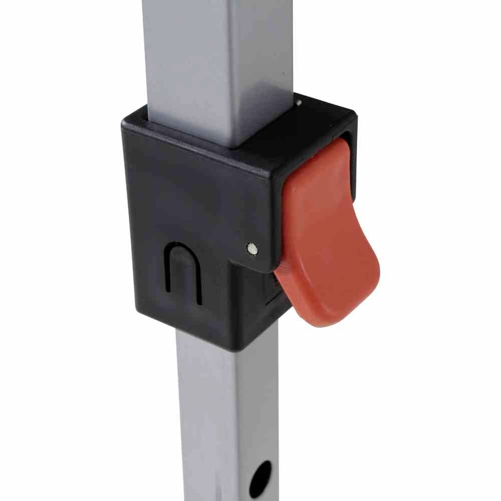 Siena Garden L45491 EasyUp Faltpavillon 300x300 cm Gestell aus Stahl silber, Bezug aus Polyester Oxfordgewebe, 150D in anthrazit