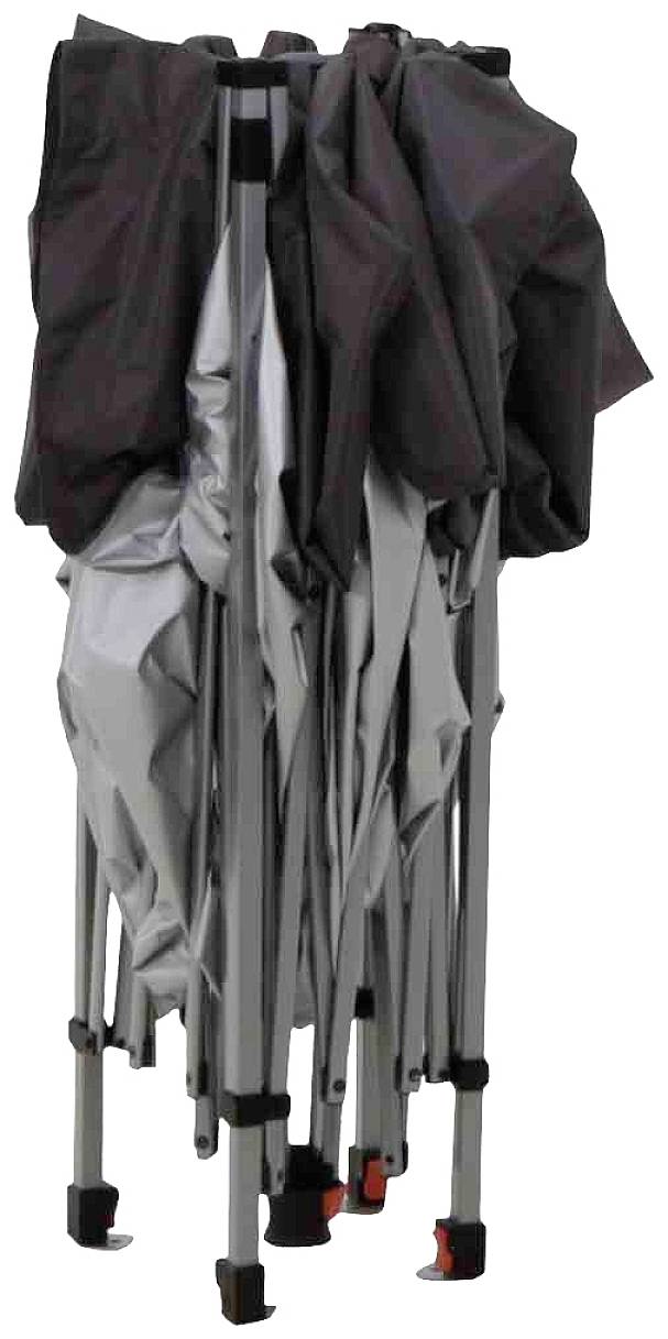 Siena Garden L45491 EasyUp Faltpavillon 300x300 cm Gestell aus Stahl silber, Bezug aus Polyester Oxfordgewebe, 150D in anthrazit