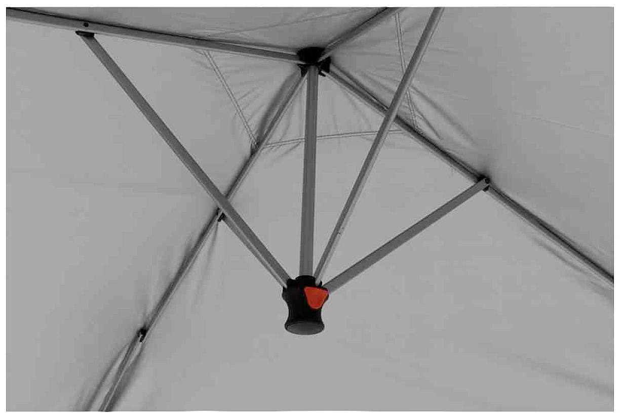 Siena Garden L45491 EasyUp Faltpavillon 300x300 cm Gestell aus Stahl silber, Bezug aus Polyester Oxfordgewebe, 150D in anthrazit