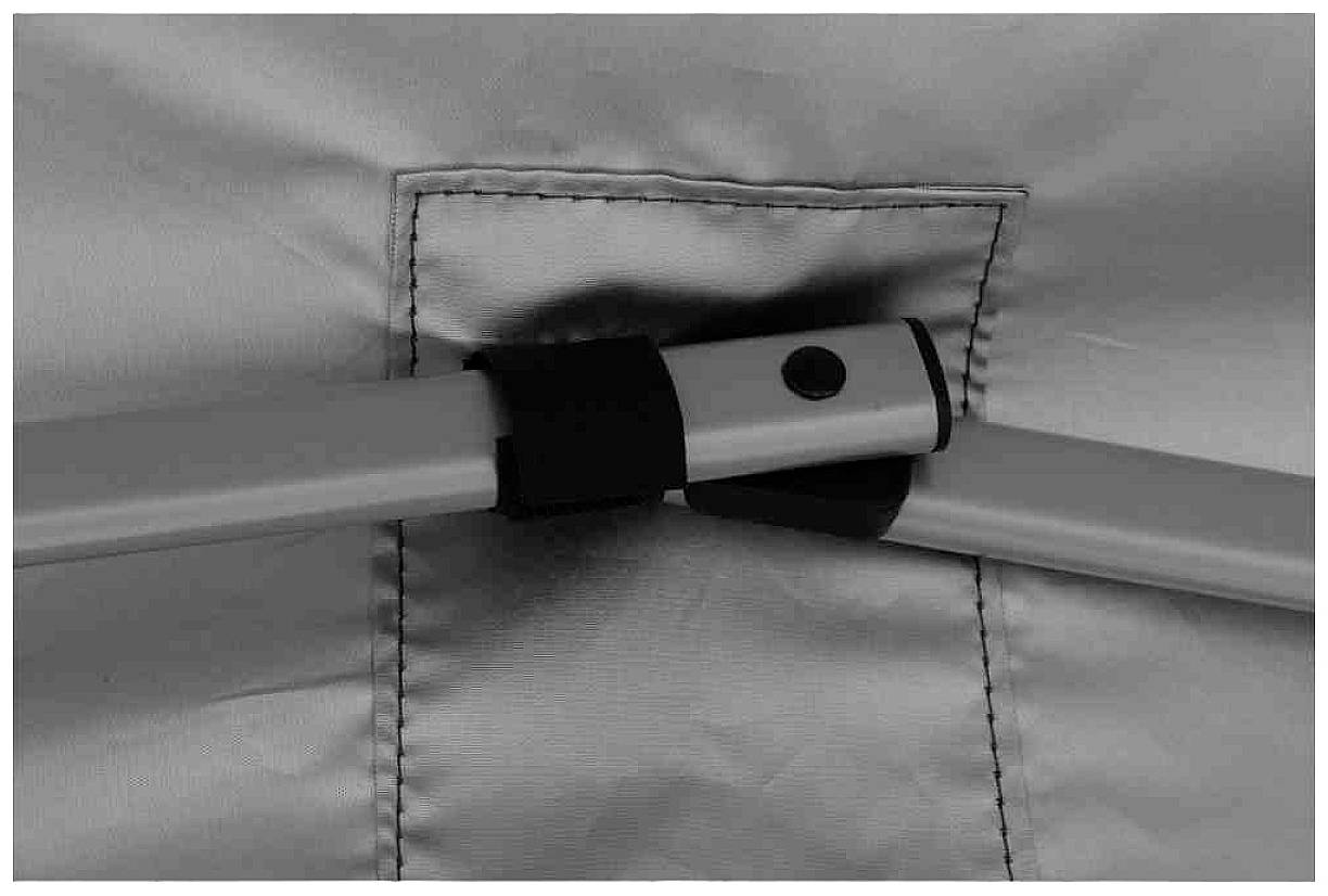 Siena Garden L45491 EasyUp Faltpavillon 300x300 cm Gestell aus Stahl silber, Bezug aus Polyester Oxfordgewebe, 150D in anthrazit