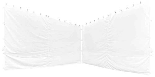 Siena Garden H56782 Seitenteile zu Pavillon Berlino 4x4 m, weiß, 2er Set Bezug aus Polyester, 160g/