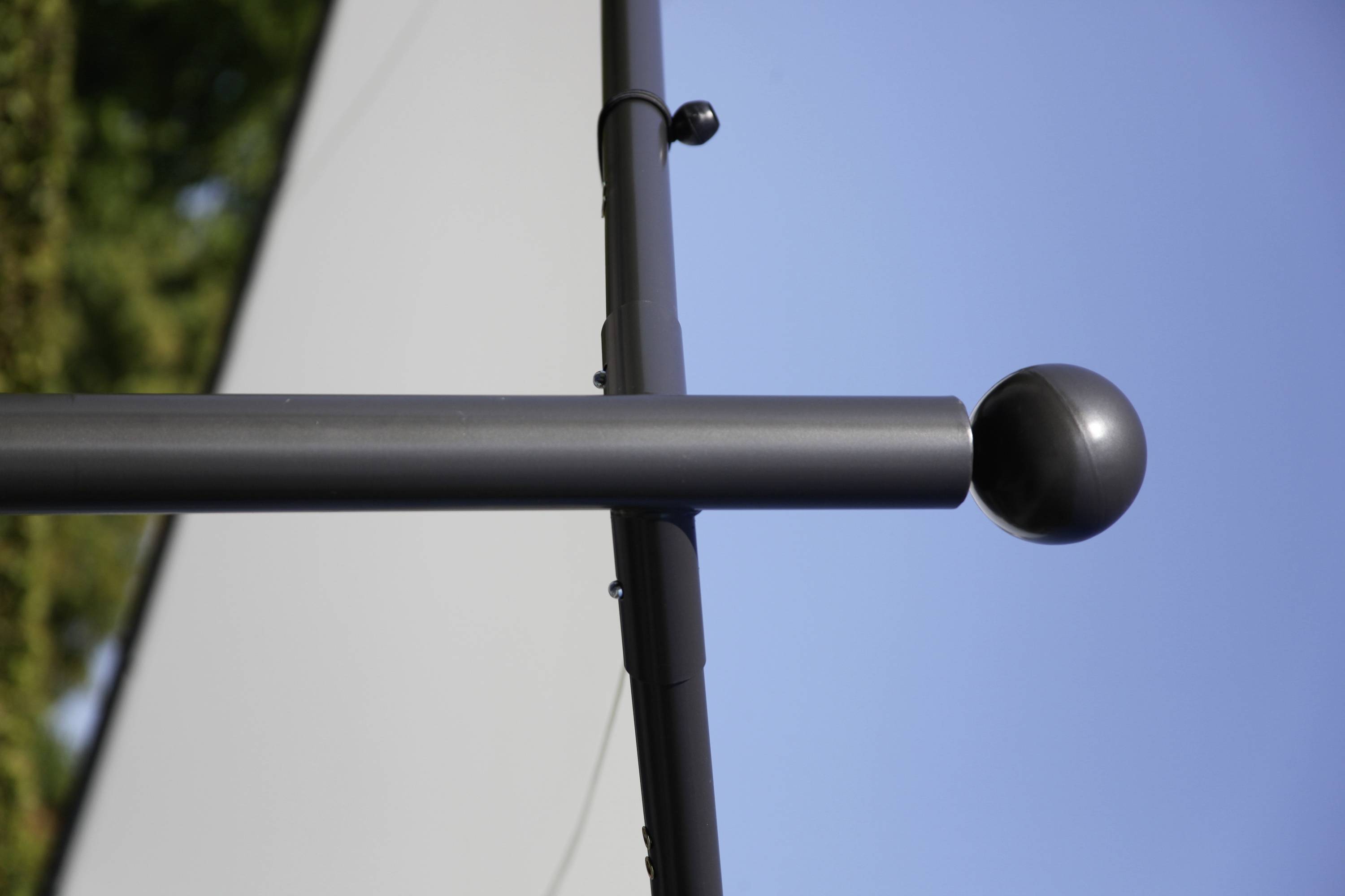 Siena Garden 120399 Berlino Pavillon 400x400cm Gestell aus Stahl, anthrazit, Bezug aus Polyester, 250g/m² in weiß