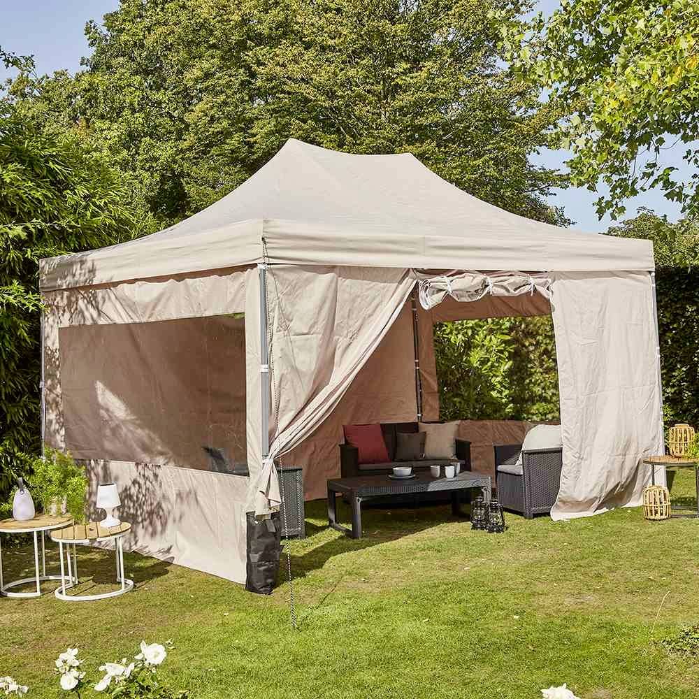 Siena Garden L30550 Pavillon Allrounder rechteckig 300x450cm Farbe: grau