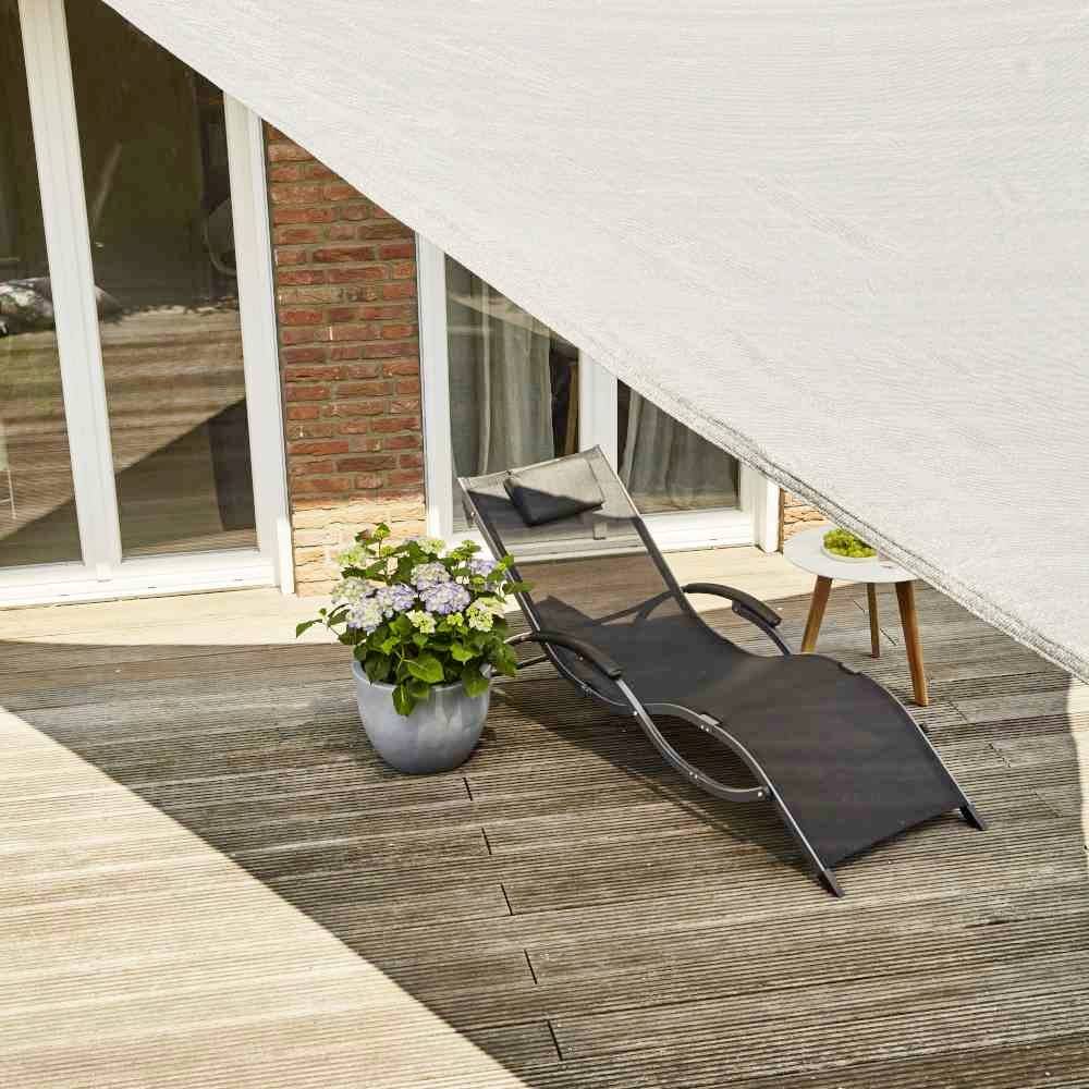 Siena Garden B506-03-36 Sonnensegel Solino Dreieckig 3.6x3.6x3.6 m, grau