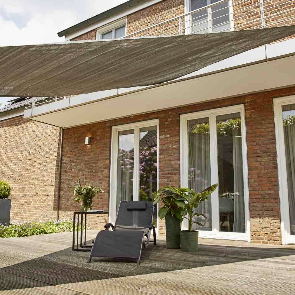 Siena Garden B506-03-36 Sonnensegel Solino Dreieckig 3.6x3.6x3.6 m, grau