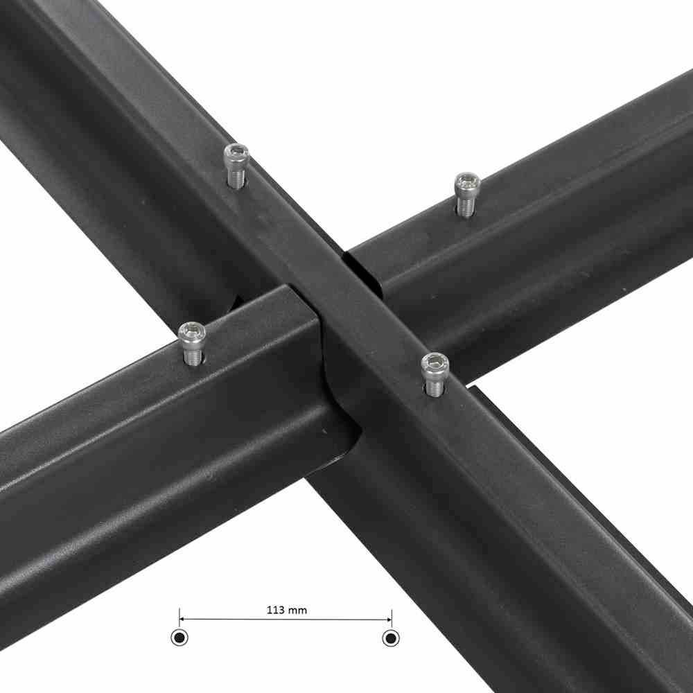 Siena Garden 7805 Stahlkreuz für Schirme schwarz