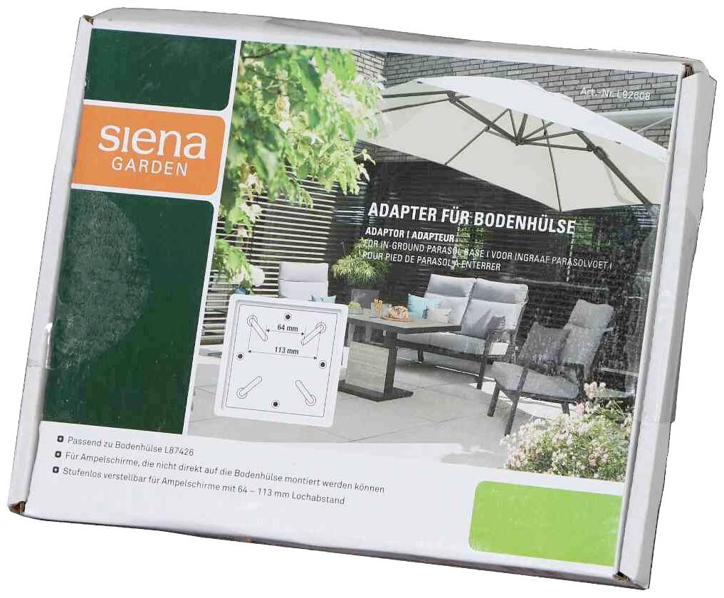 Siena Garden L92608 Adapter für Bodenständer von 64-113mm Lochabstand