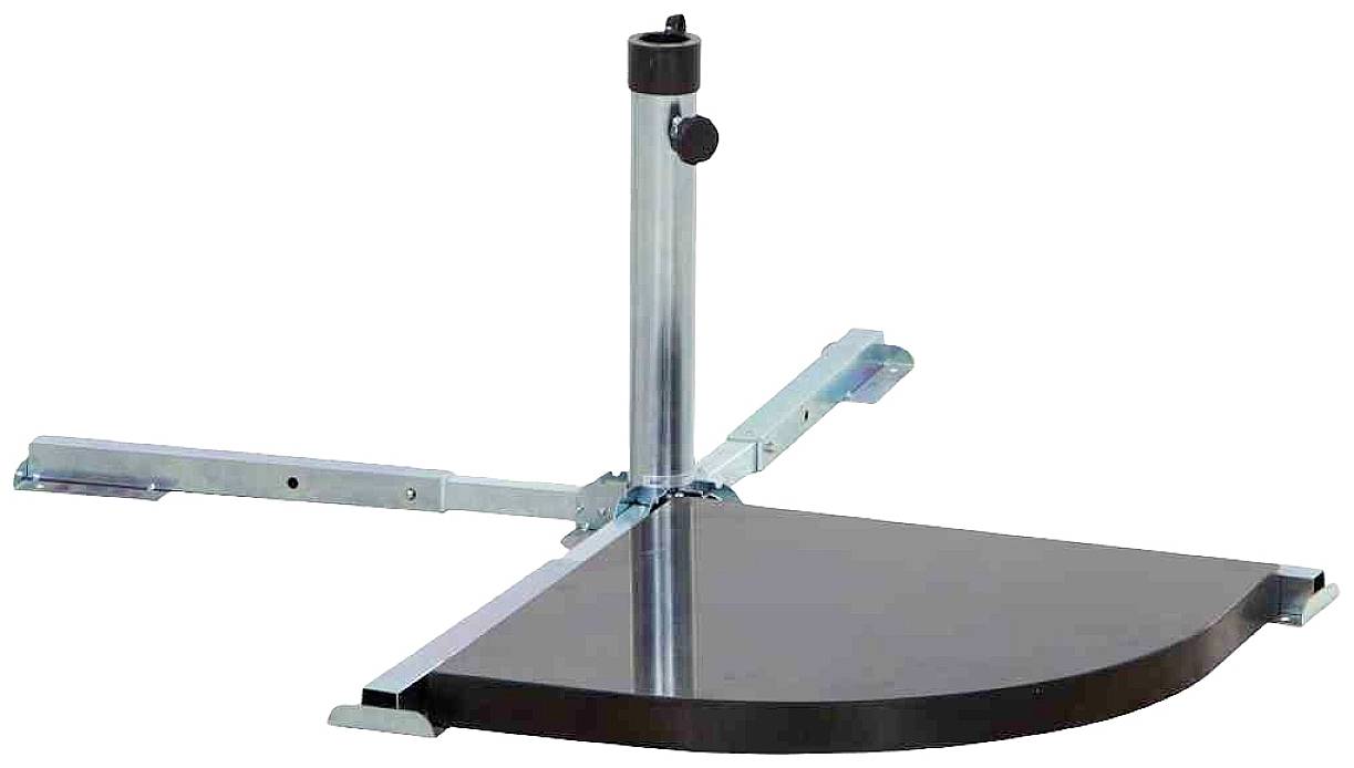 Siena Garden J01225 Schirmständer klappbar, verzinkt für Beton- oder Granitplatten