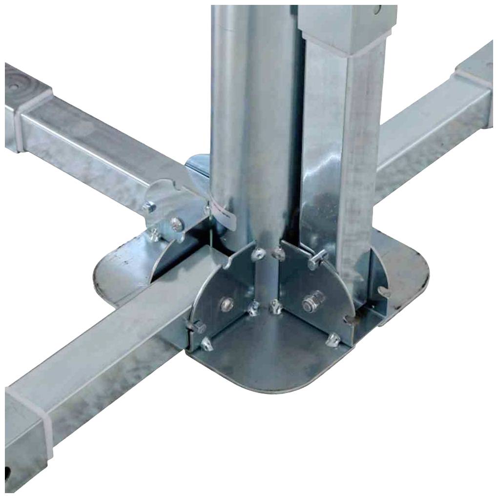 Siena Garden J01225 Schirmständer klappbar, verzinkt für Beton- oder Granitplatten