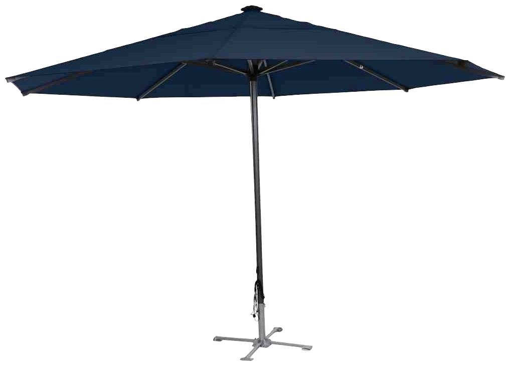 Siena Garden 0873599 Gastro Schirmständer Stahlkreuz Gestell Stahl silber, klappbar, für Schirmstöcke in Ø 55mm