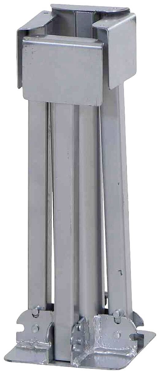 Siena Garden 0873599 Gastro Schirmständer Stahlkreuz Gestell Stahl silber, klappbar, für Schirmstöcke in Ø 55mm