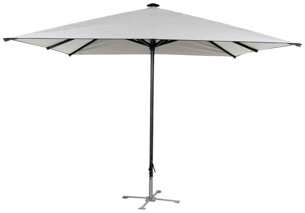 Siena Garden 0873599 Gastro Schirmständer Stahlkreuz Gestell Stahl silber, klappbar, für Schirmstöcke in Ø 55mm