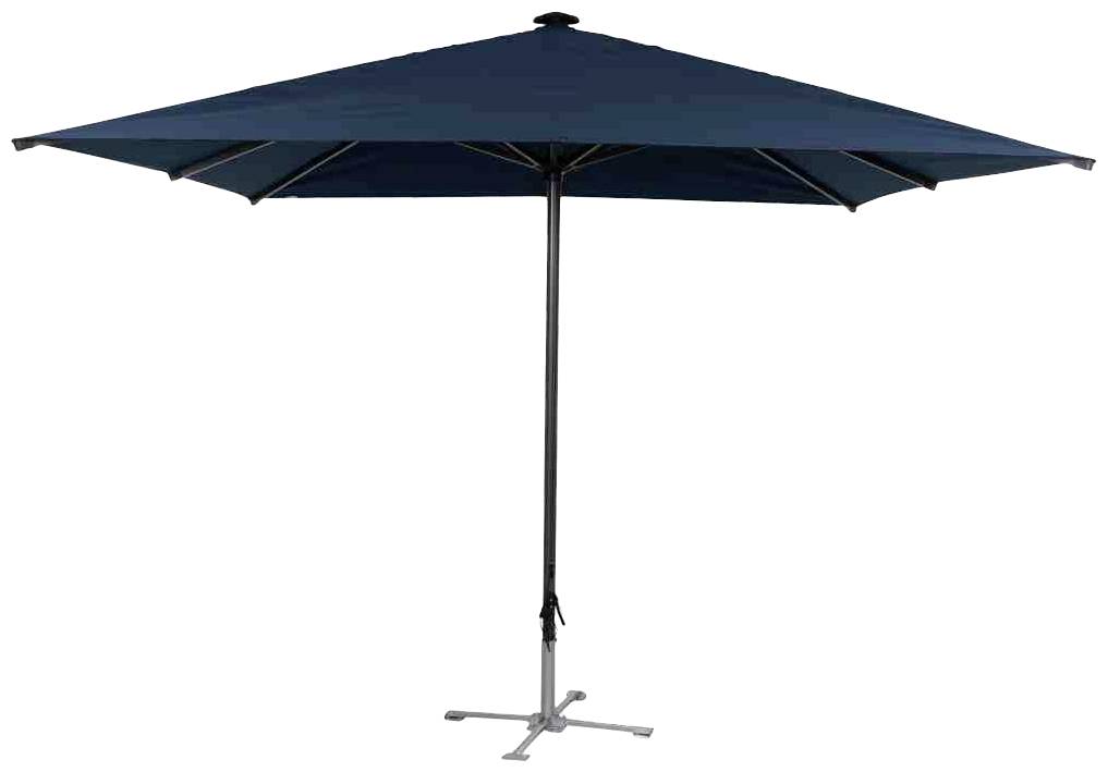 Siena Garden 0873599 Gastro Schirmständer Stahlkreuz Gestell Stahl silber, klappbar, für Schirmstöcke in Ø 55mm