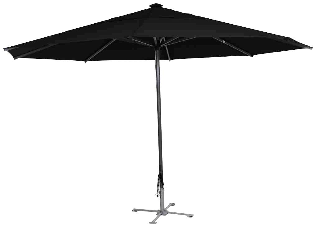 Siena Garden 0873599 Gastro Schirmständer Stahlkreuz Gestell Stahl silber, klappbar, für Schirmstöcke in Ø 55mm