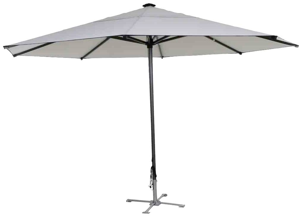 Siena Garden 0873599 Gastro Schirmständer Stahlkreuz Gestell Stahl silber, klappbar, für Schirmstöcke in Ø 55mm