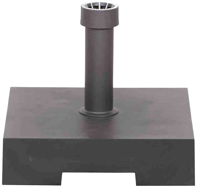 Siena Garden J73640 Betonständer 40kg eckig, anthrazit Kunststoffrohr 19-54 mm, mit Rolle und Handmulde