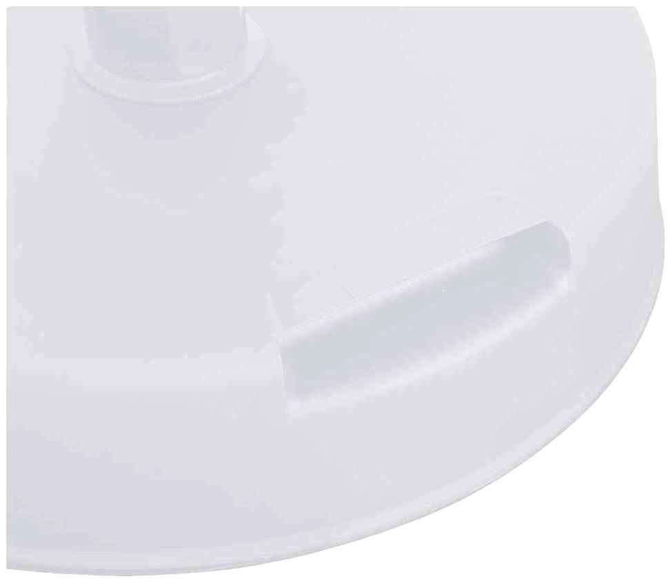 Siena Garden J40988 Betonständer 20kg rund, weiß Kunststoffrohr 18-38 mm, mit Handmulden