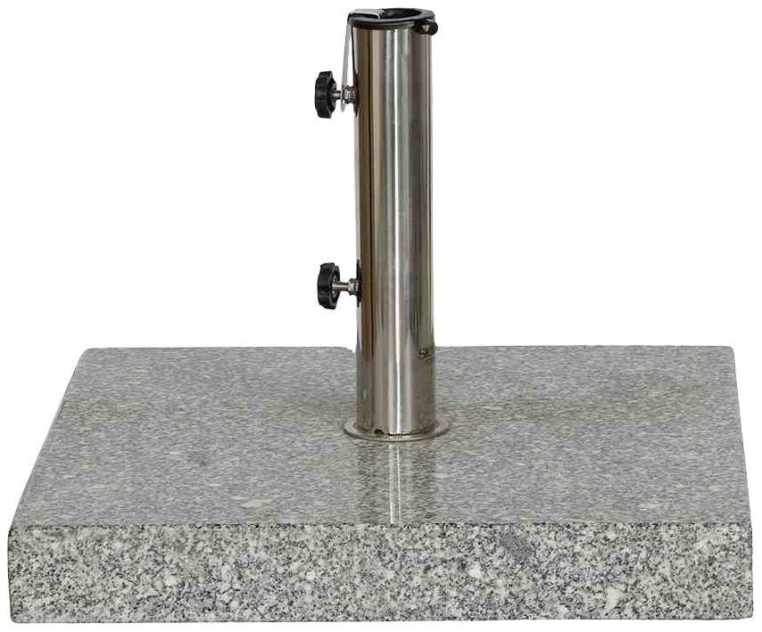 Siena Garden 431526 Granitständer Trolley Eckig 45kg, (LxBxH) 50x50x9cm