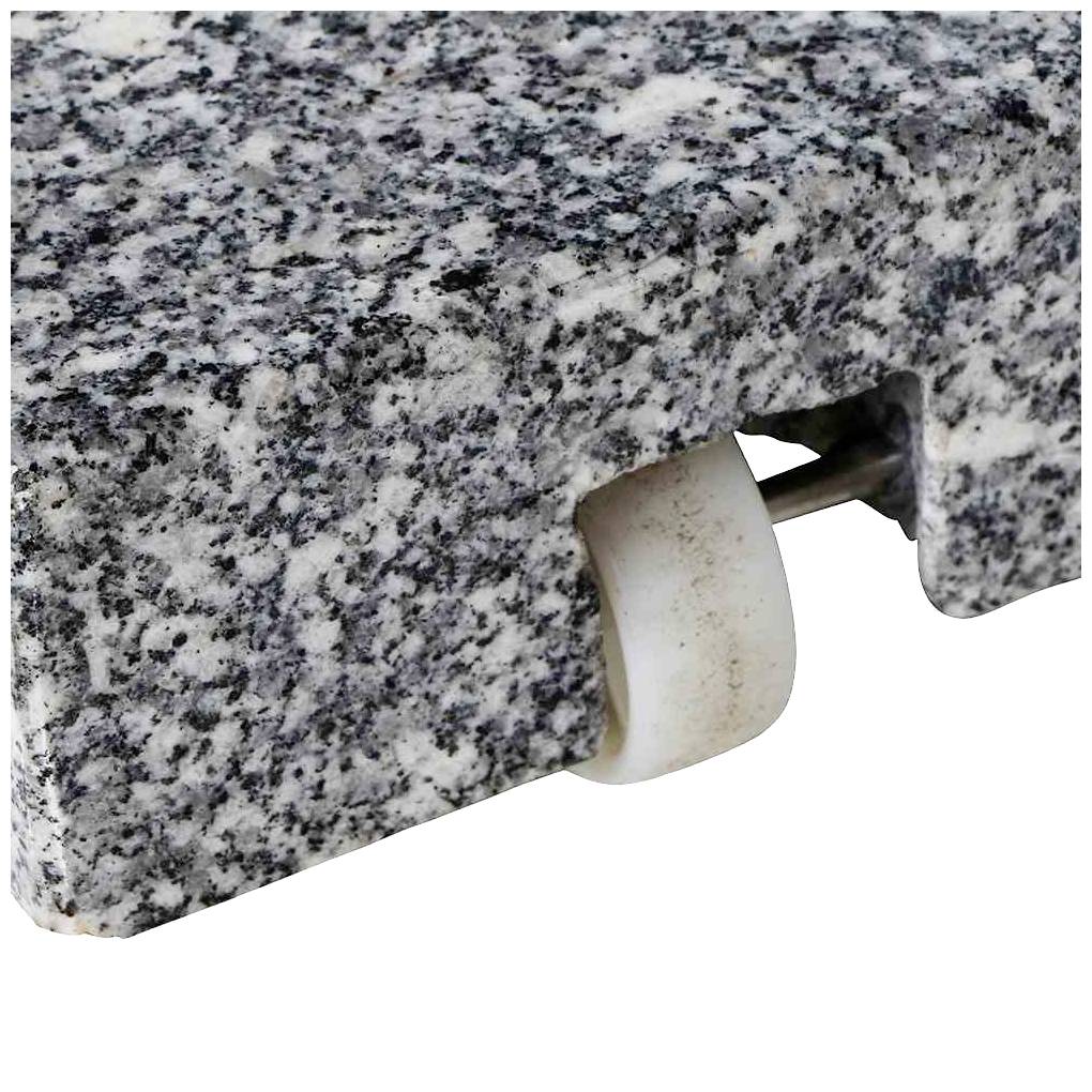 Siena Garden 431526 Granitständer Trolley Eckig 45kg, (LxBxH) 50x50x9cm