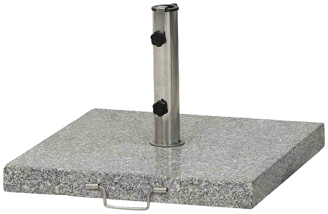 Siena Garden 507052 Granitständer Eckig 45kg, (LxBxH) 54x54x5.5cm