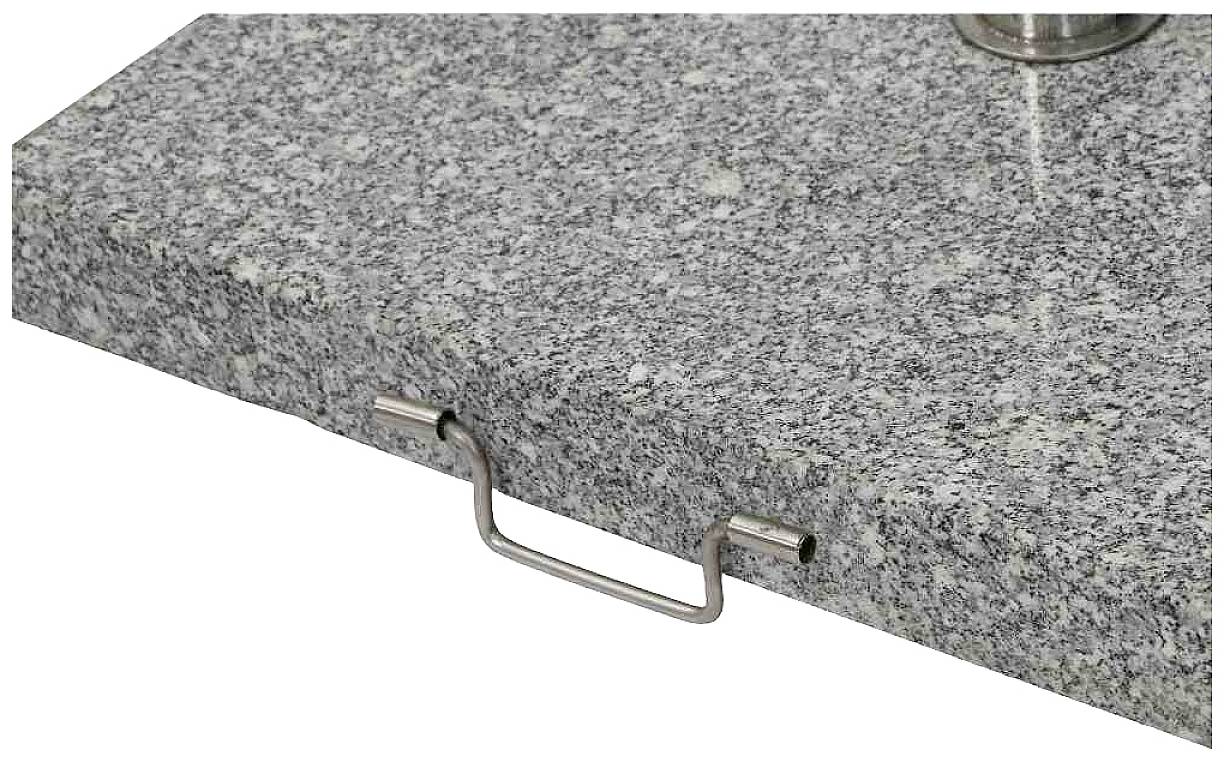 Siena Garden 507052 Granitständer Eckig 45kg, (LxBxH) 54x54x5.5cm