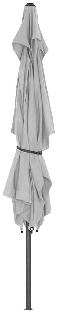 Siena Garden M32095 Mittelstockschirm Isa stone 200x300cm, 6 Streben