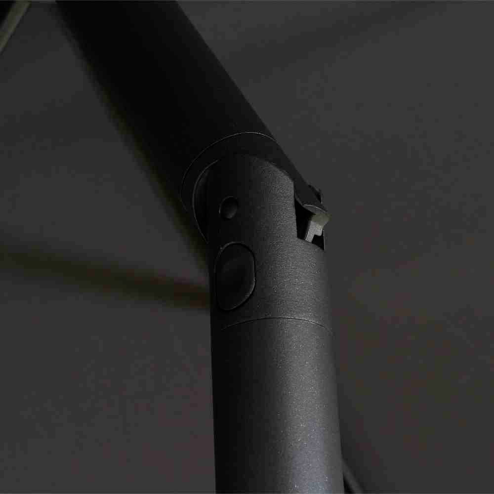 Siena Garden L30537 Mittelstockschirm Isa anthrazit Ø300cm, 8 Streben