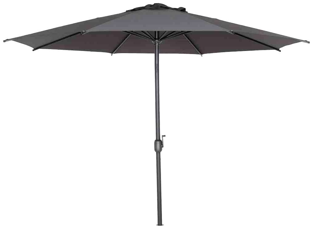 Siena Garden L30537 Mittelstockschirm Isa anthrazit Ø300cm, 8 Streben