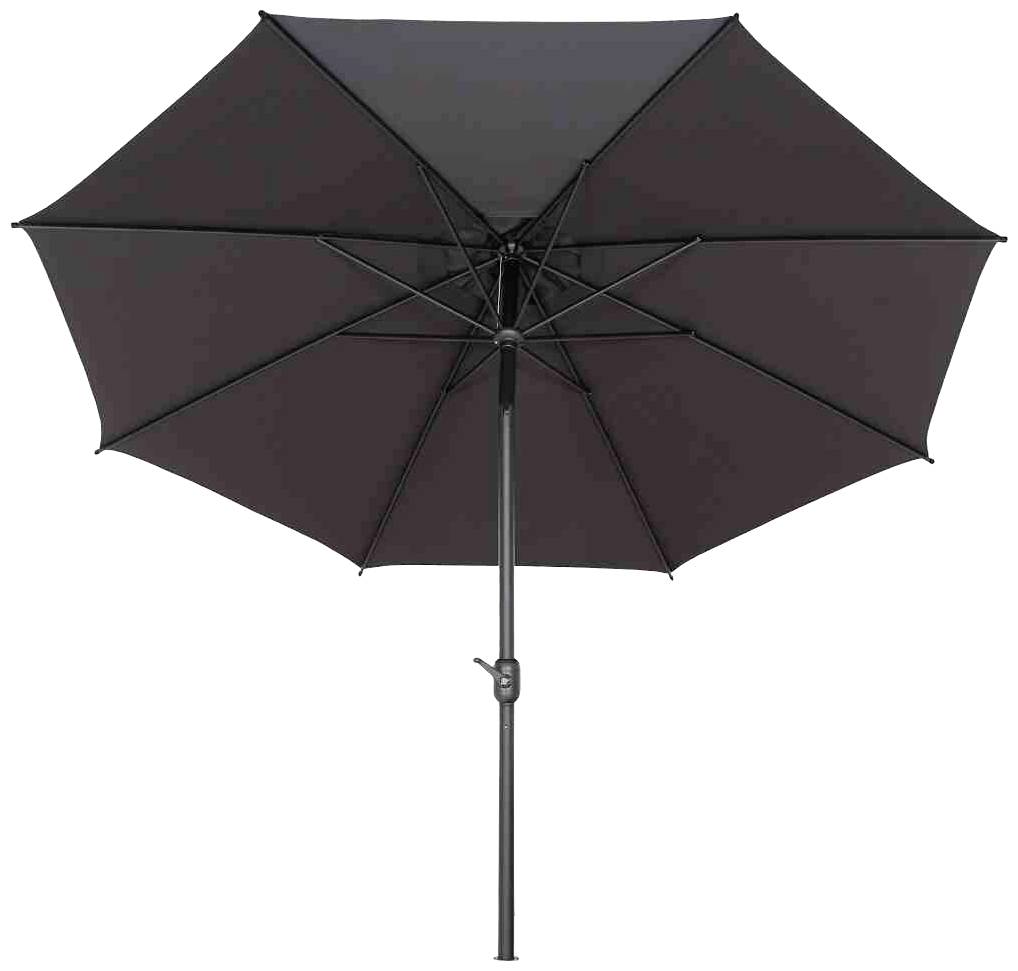 Siena Garden L30537 Mittelstockschirm Isa anthrazit Ø300cm, 8 Streben