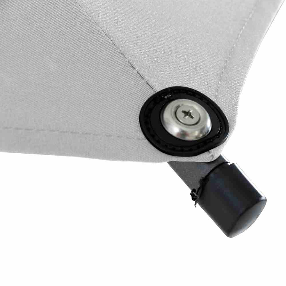 Siena Garden M32093 Mittelstockschirm Isa stone Ø300cm, 8 Streben