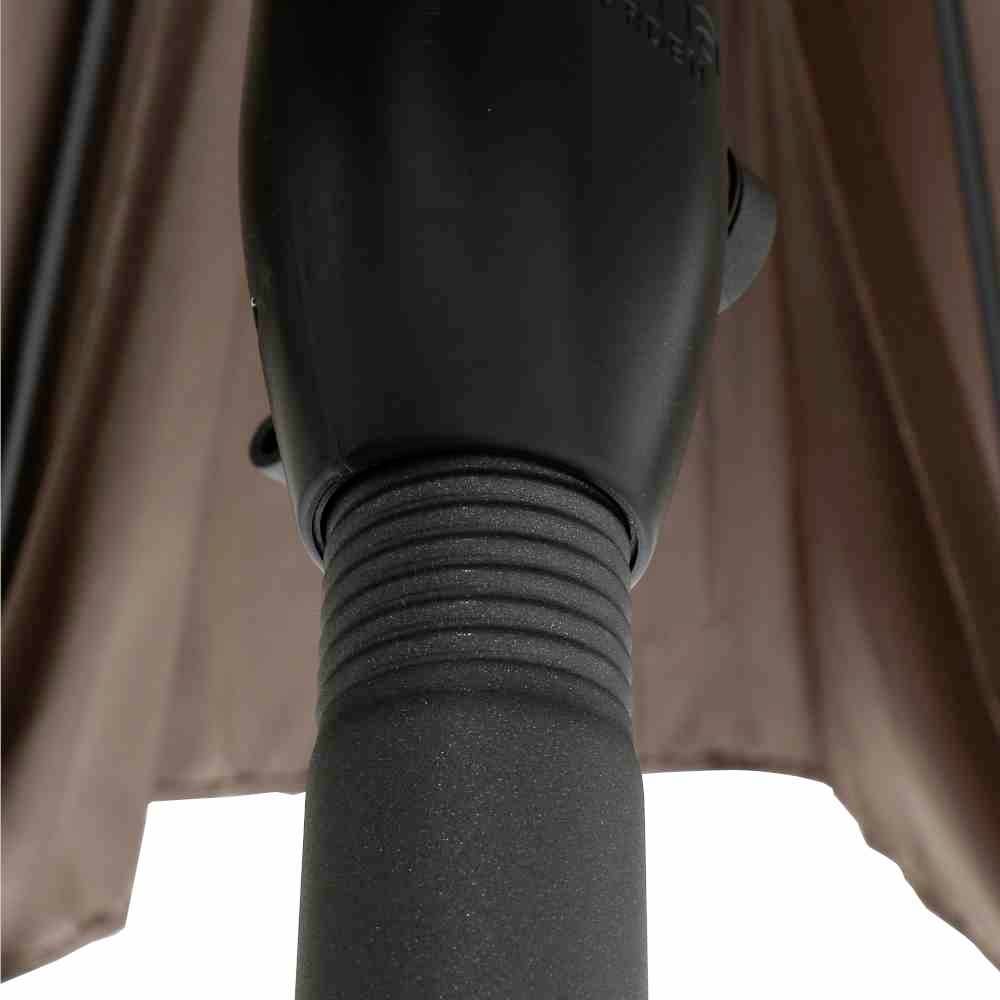 Siena Garden L30536 Mittelstockschirm Isa anthrazit 200x300cm, 6 Streben