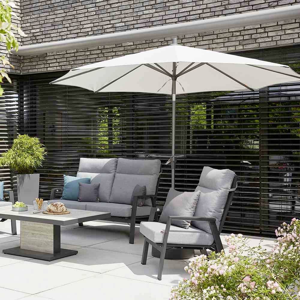 Siena Garden H49145 Mittelstockschirm Avio olive Ø 300cm