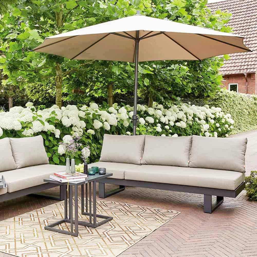 Siena Garden H49146 Mittelstockschirm Avio olive Ø 350cm