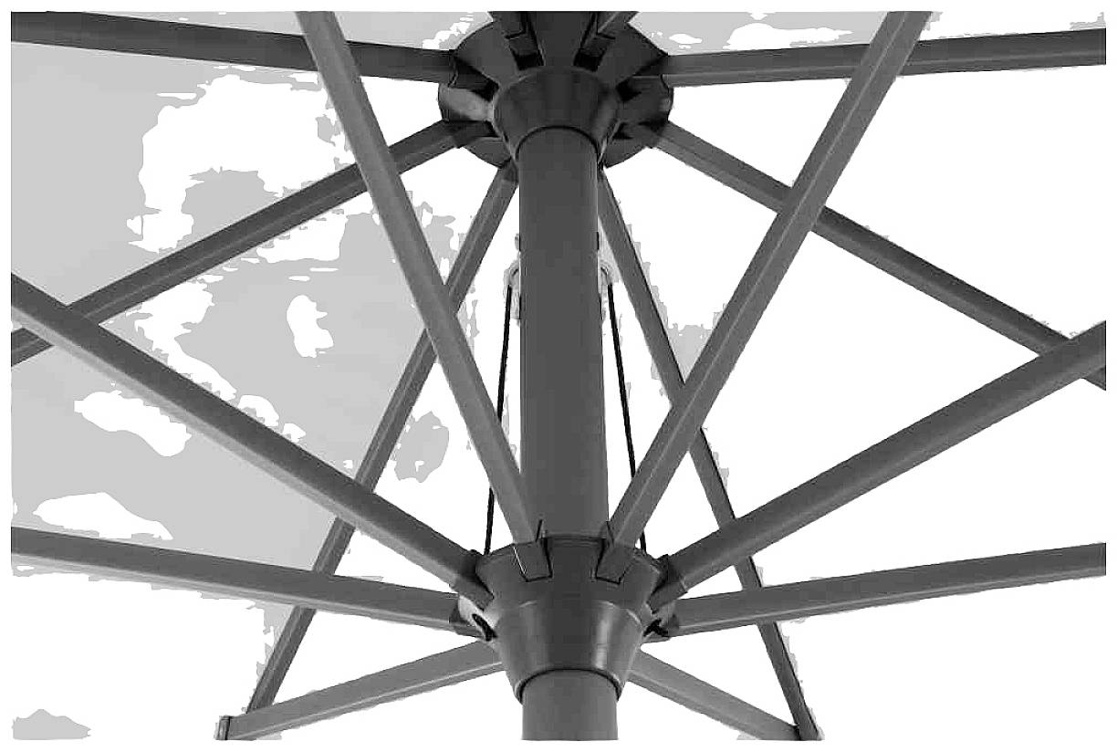 Siena Garden H97058 Mittelstockschirm Avio stone Ø 350cm