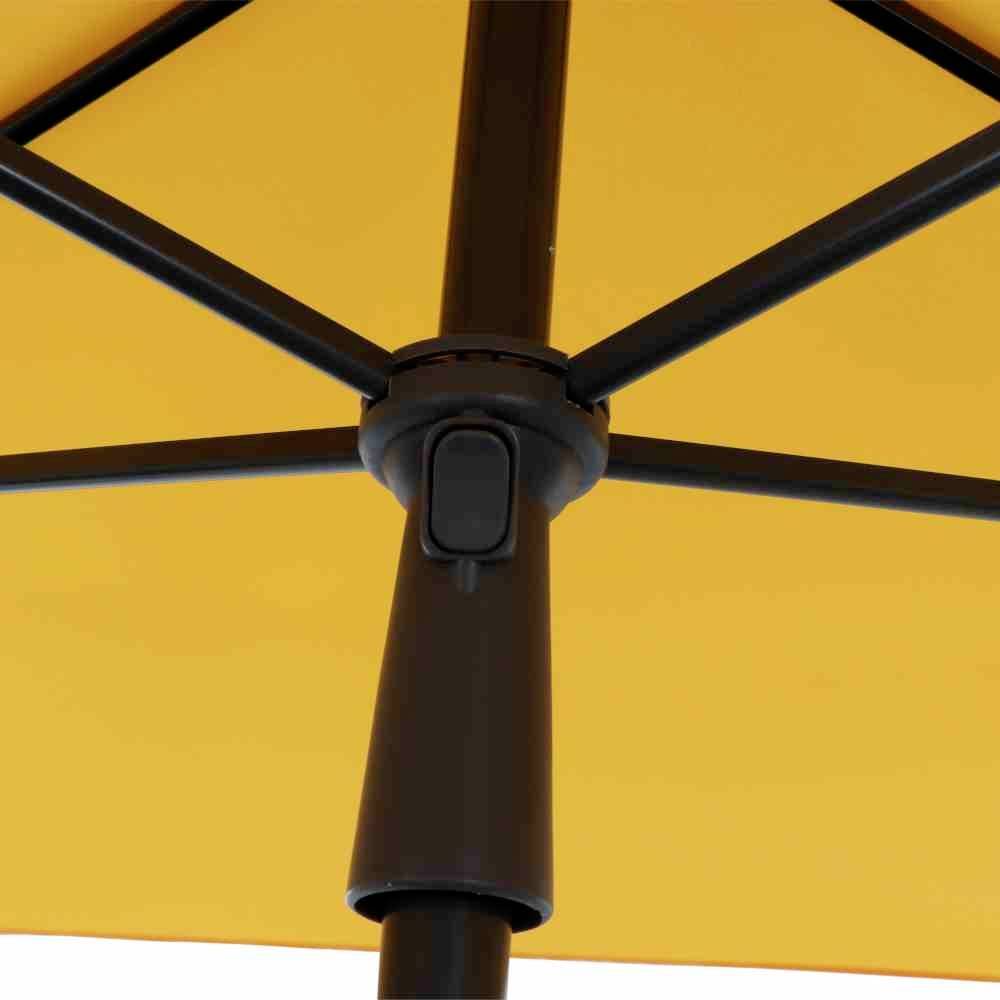 Siena Garden M32090 Mittelstockschirm City gelb 140x210cm