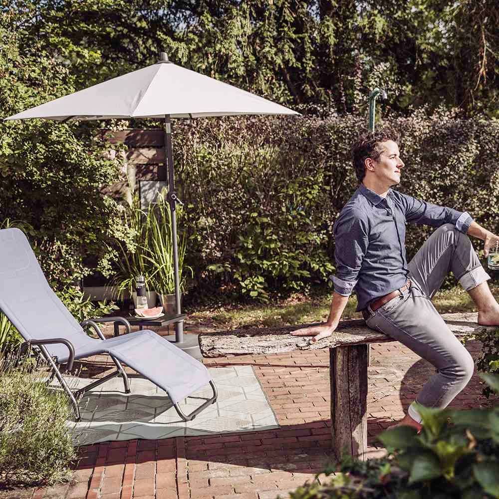 Siena Garden H96889 Mittelstockschirm Avio stone 250x250cm