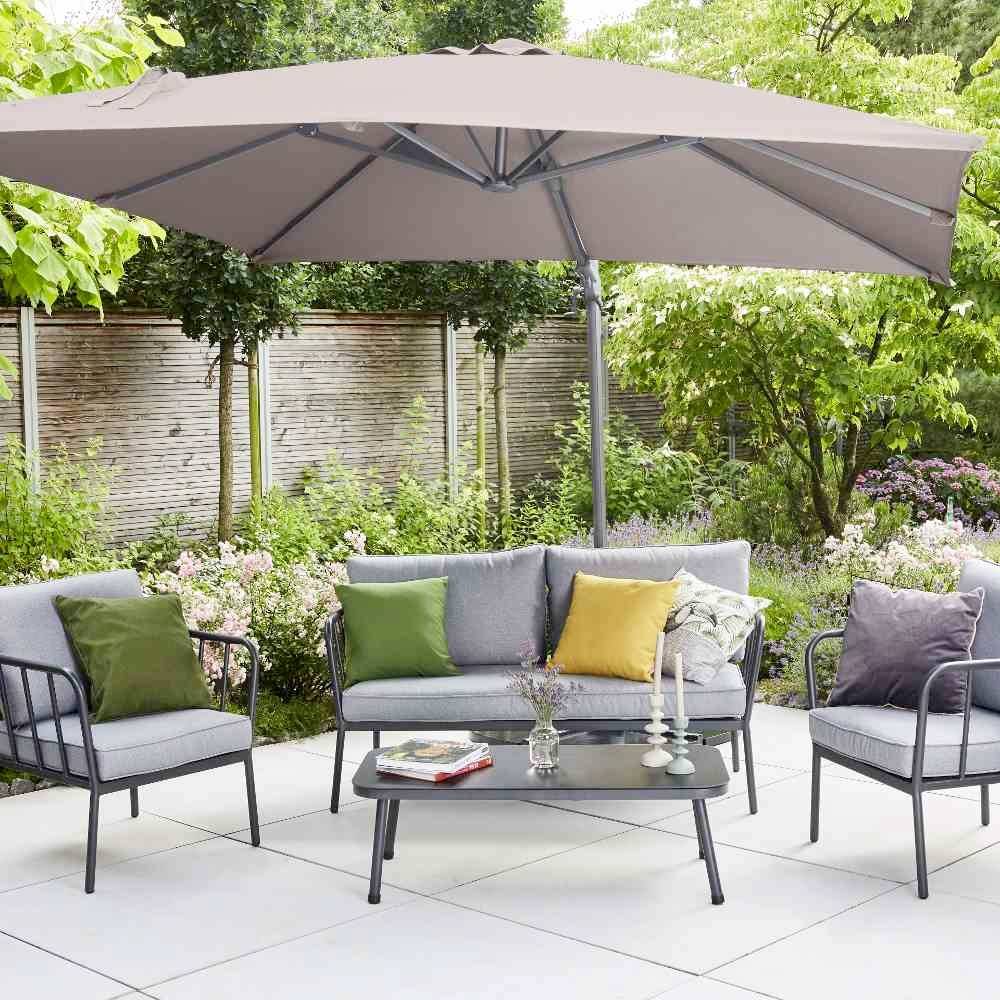 Siena Garden L87433 Ampelschirm California N+ taupe 250x250cm