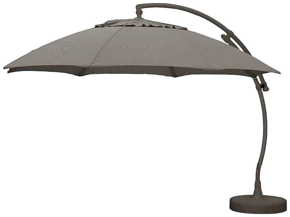 Sungarden 10218421 Ampelschirm Easy Sun Ø 375 cm, grau-meliert
