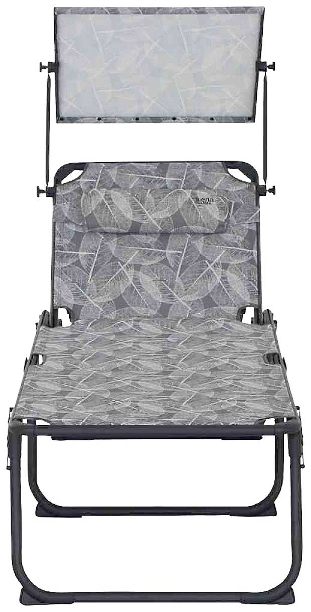 Siena Garden M51748 Campingliege RPET mit Dach, Aluminium