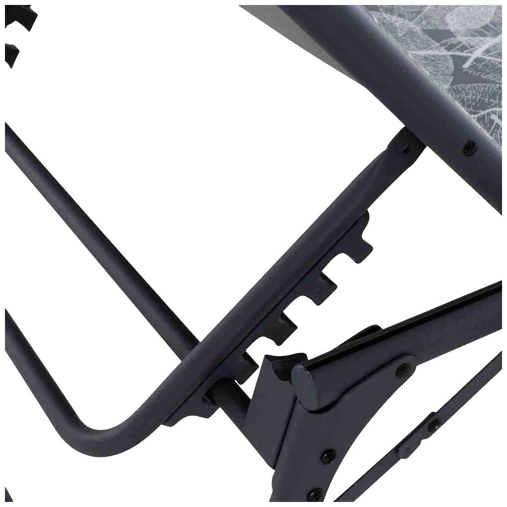 Siena Garden M51748 Campingliege RPET mit Dach, Aluminium