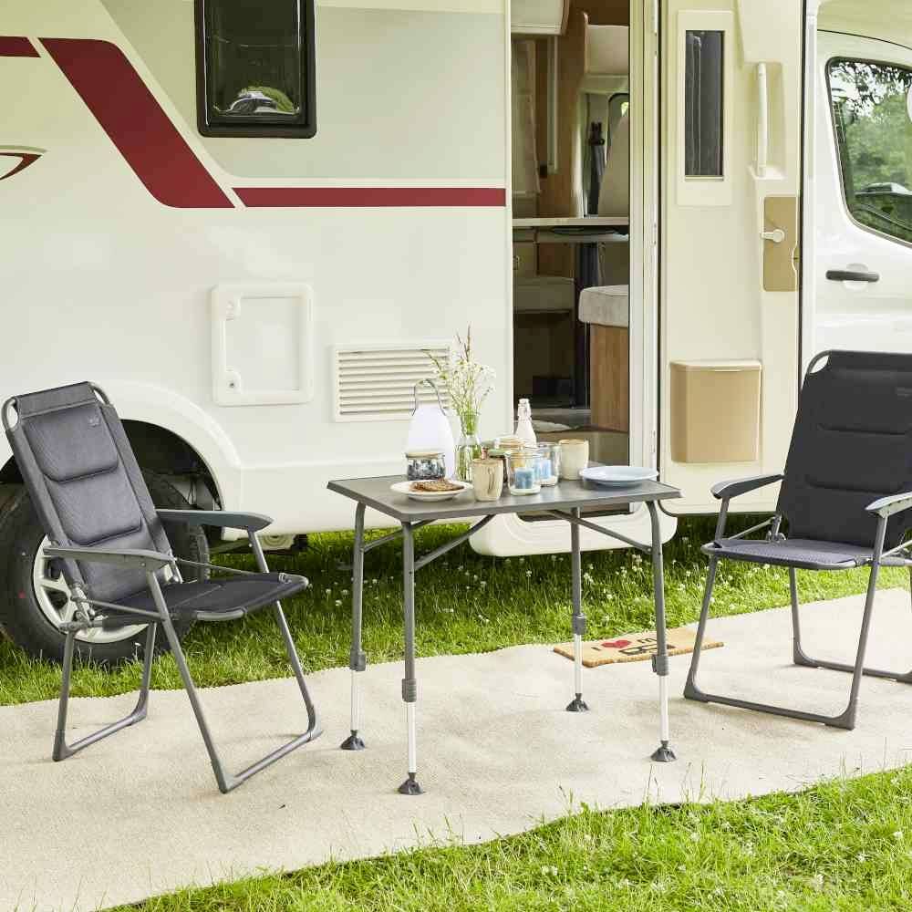 Siena Garden M31084 Campingstuhl Premium ant. Alu / 2D Mesh