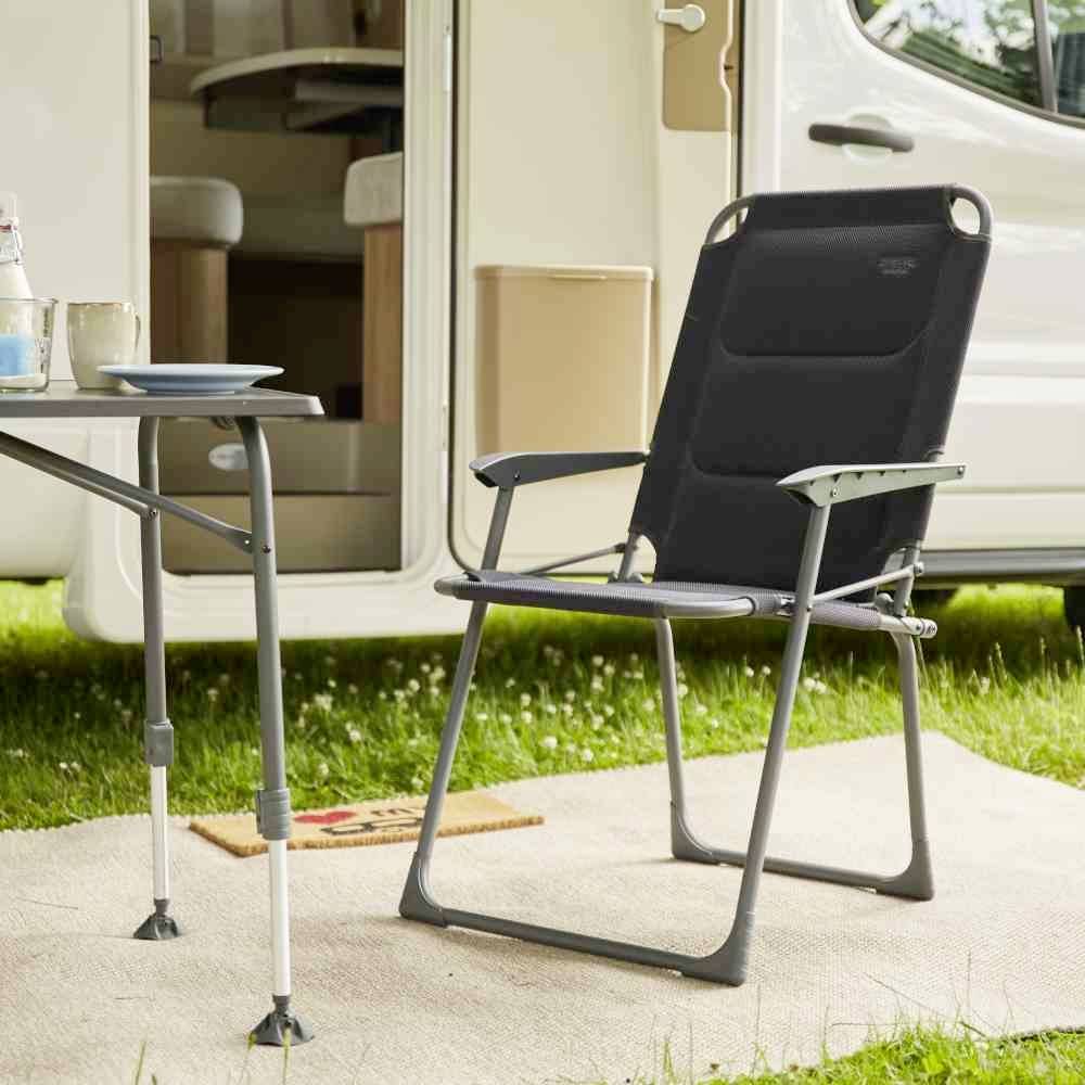 Siena Garden M31084 Campingstuhl Premium ant. Alu / 2D Mesh