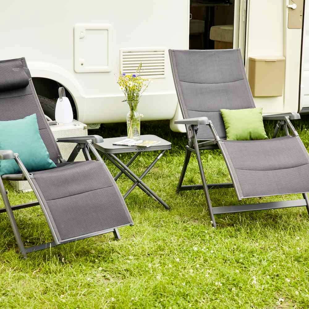 Siena Garden M31057 Camping Relax Prem. anth. Alu/2D Mesh