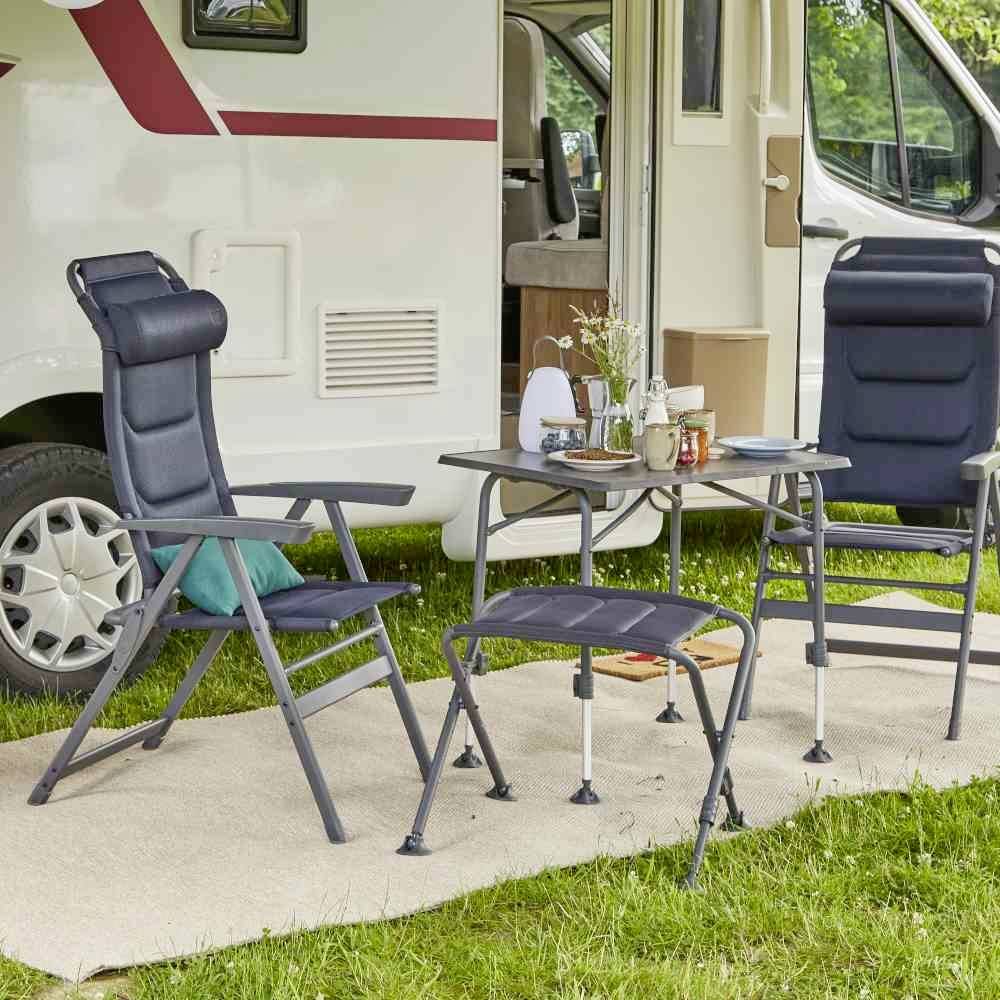 Siena Garden M31071 Campingsessel + Premium bl. Alu, 2D Mesh