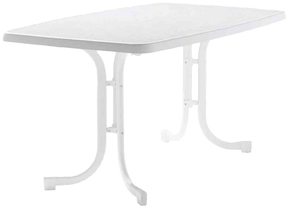 Sieger 153/W Boulevard-Klapptisch Mecalit 150x90x72 cm, weiß