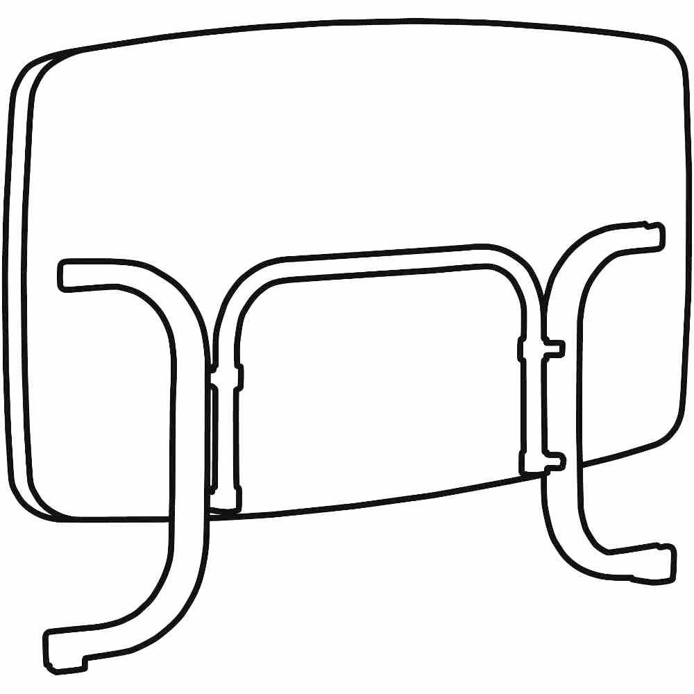 Sieger 153/W Boulevard-Klapptisch Mecalit 150x90x72 cm, weiß